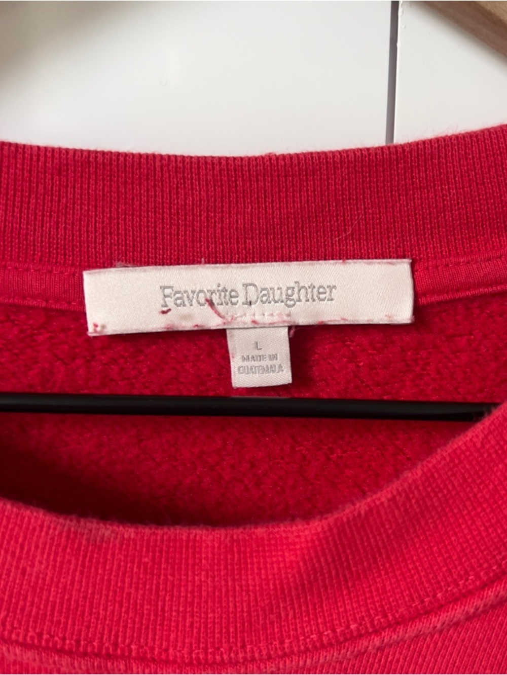 Favorite Daughter Red "Go Sports" Logo Sweatshirt - Picture 6 of 6